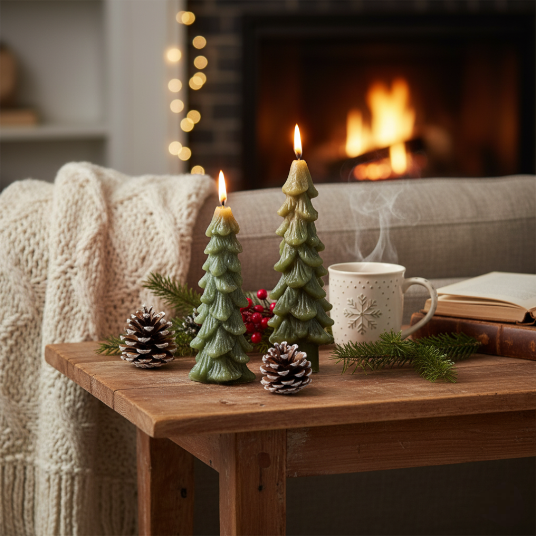 Pack Of 2 Flameless Taper Candles