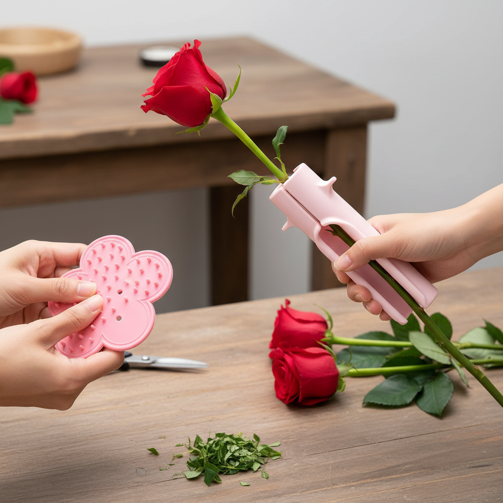 Professional Rose Thorn Remover Tool And Leaf Trimmer For Flower Arranging