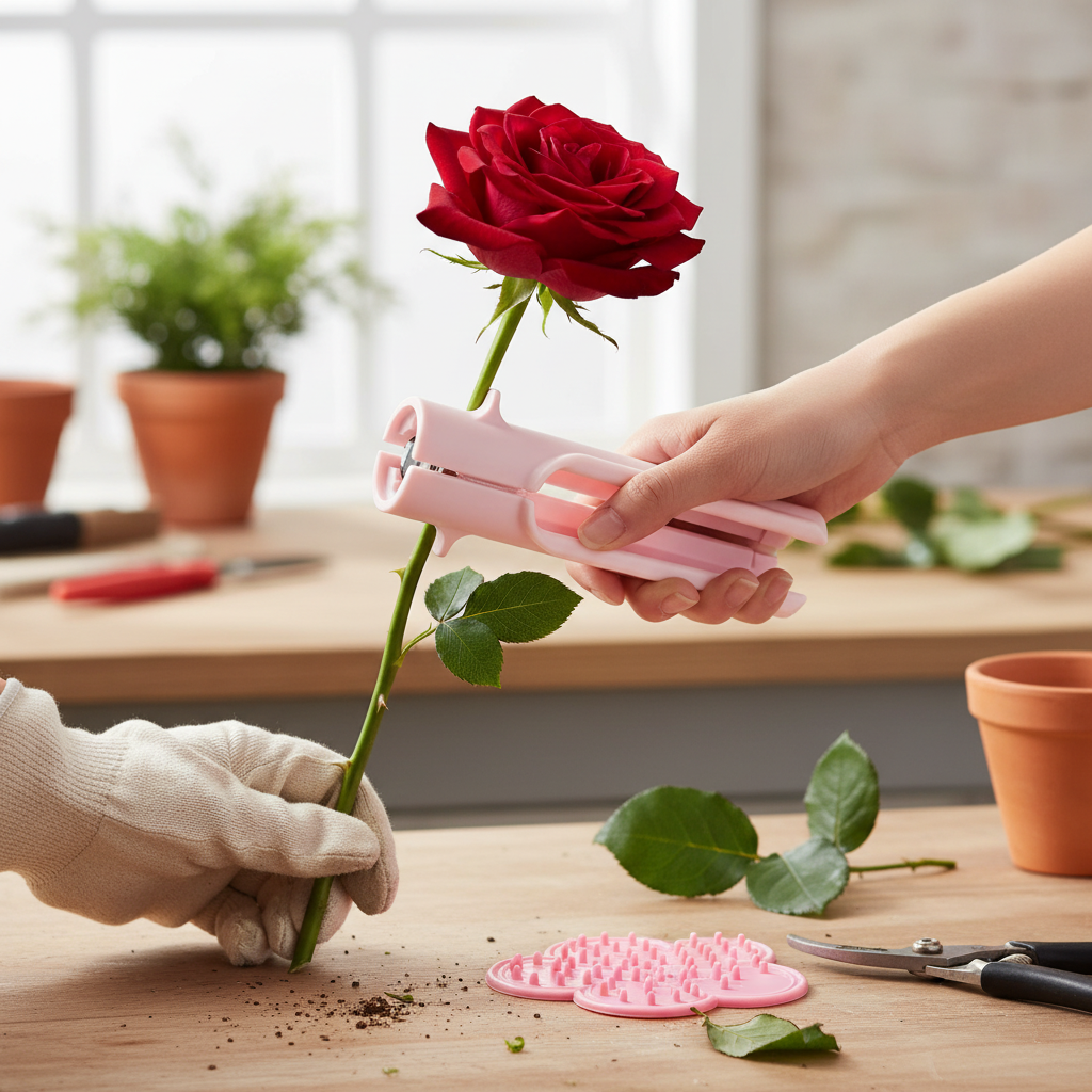 Professional Rose Thorn Remover Tool And Leaf Trimmer For Flower Arranging