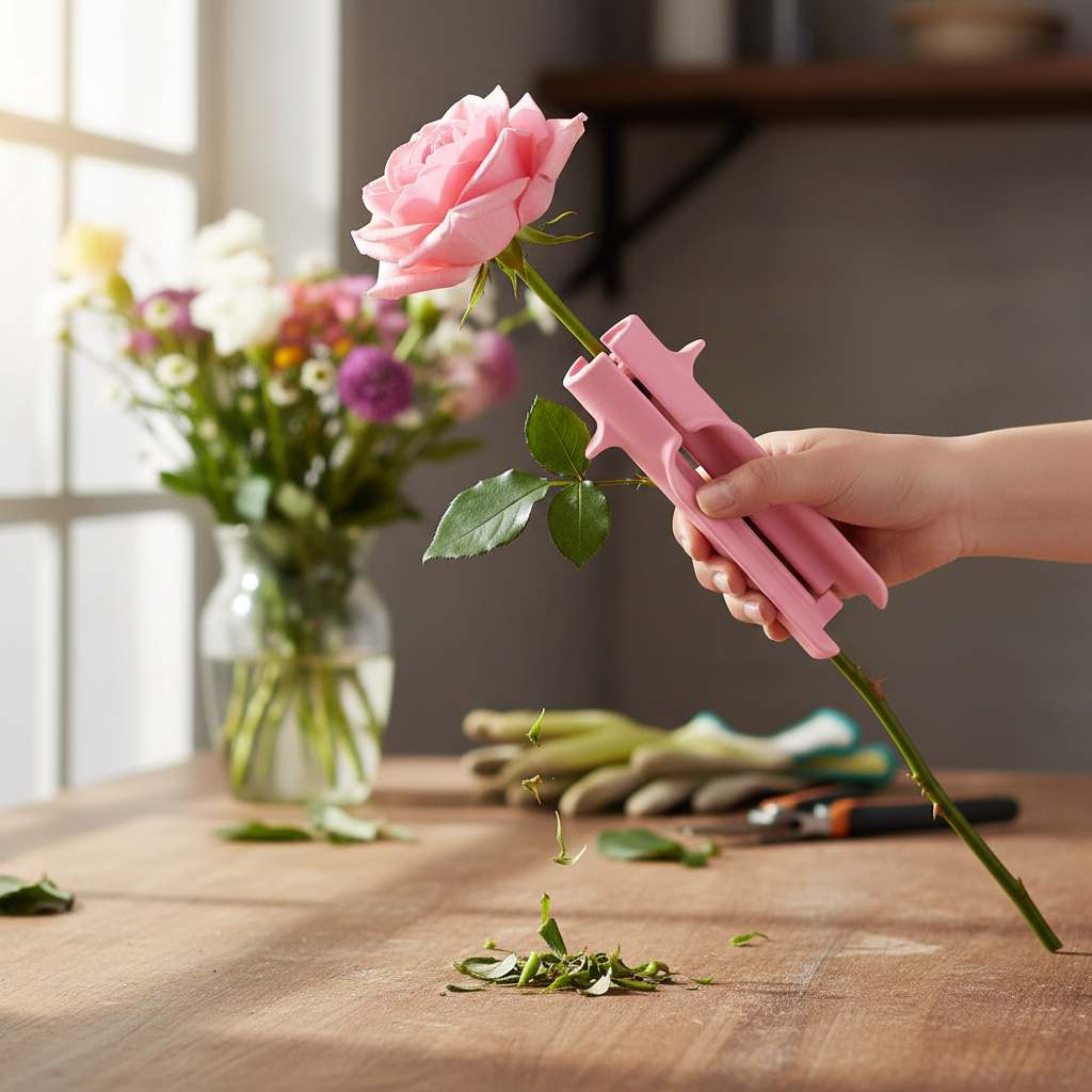 Professional Rose Thorn Remover Tool And Leaf Trimmer For Flower Arranging