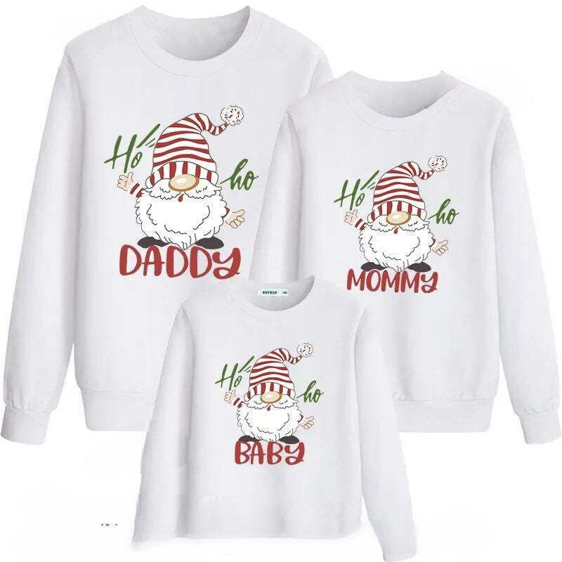 Santa Printed Family Matching Christmas Sweatshirt - Grafton Collection