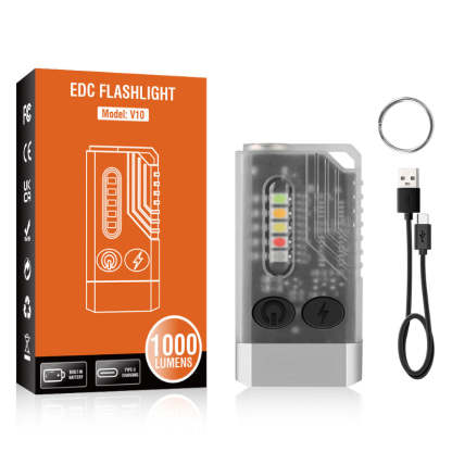 Small Powerful EDC Flashlight With Red UV Blue Light - Grafton Collection