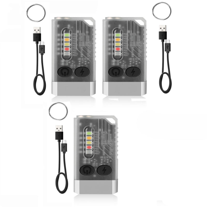 Small Powerful EDC Flashlight With Red UV Blue Light - Grafton Collection