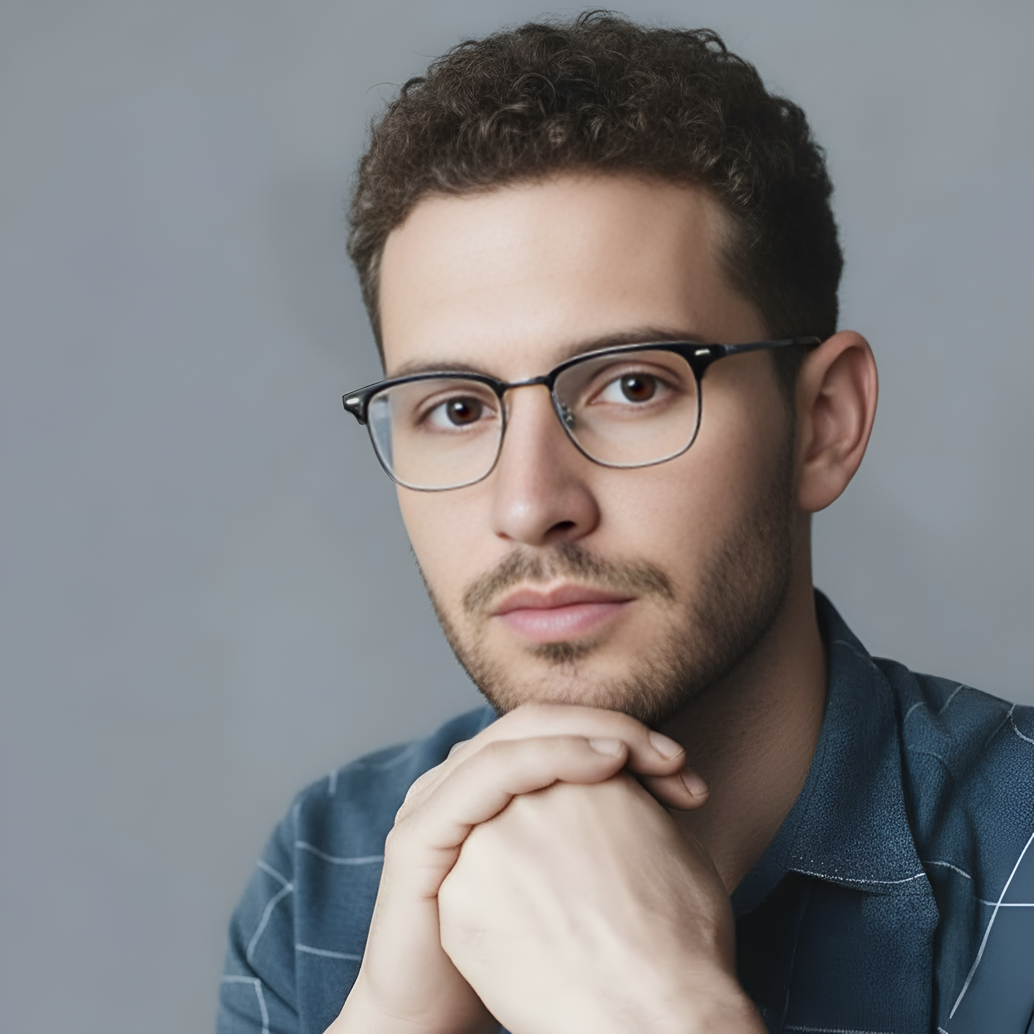 Ultra Light Computer Glasses With Titanium Metal Frame And Clear Vision Design