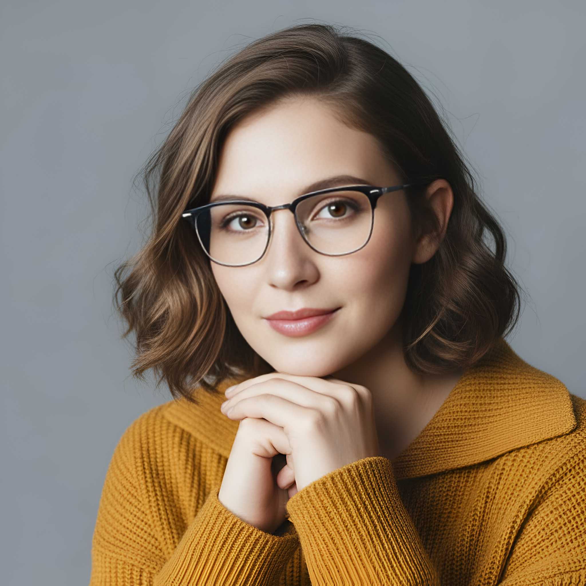 Ultra Light Computer Glasses With Titanium Metal Frame And Clear Vision Design