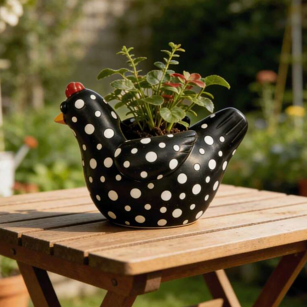 Resin Chicken Farm Animal Sculpture For Garden Home And Patio Decor