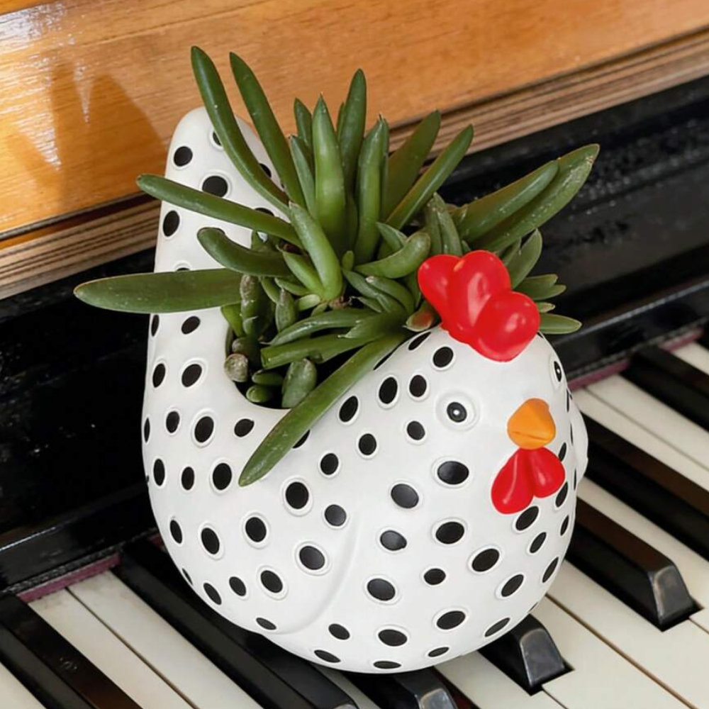 Resin Chicken Farm Animal Sculpture For Garden Home And Patio Decor