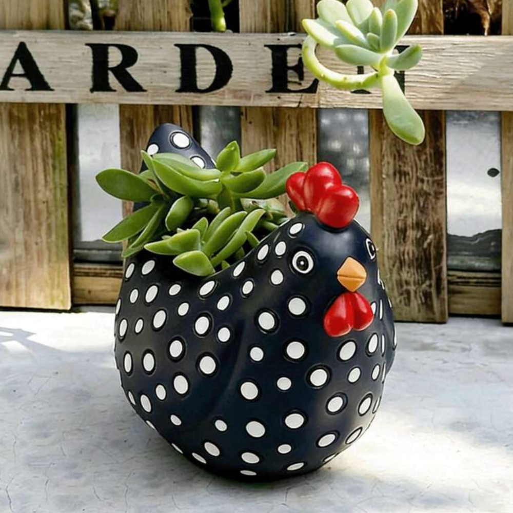 Resin Chicken Farm Animal Sculpture For Garden Home And Patio Decor