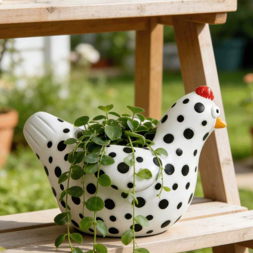 Resin Chicken Farm Animal Sculpture For Garden Home And Patio Decor