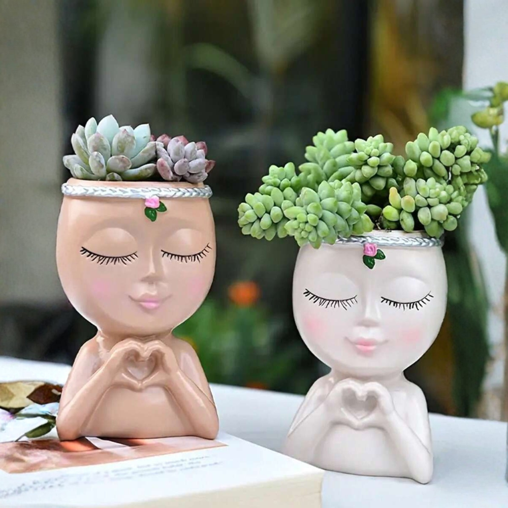 Creative Resin Human Vase For Indoor Or Outdoor Decor