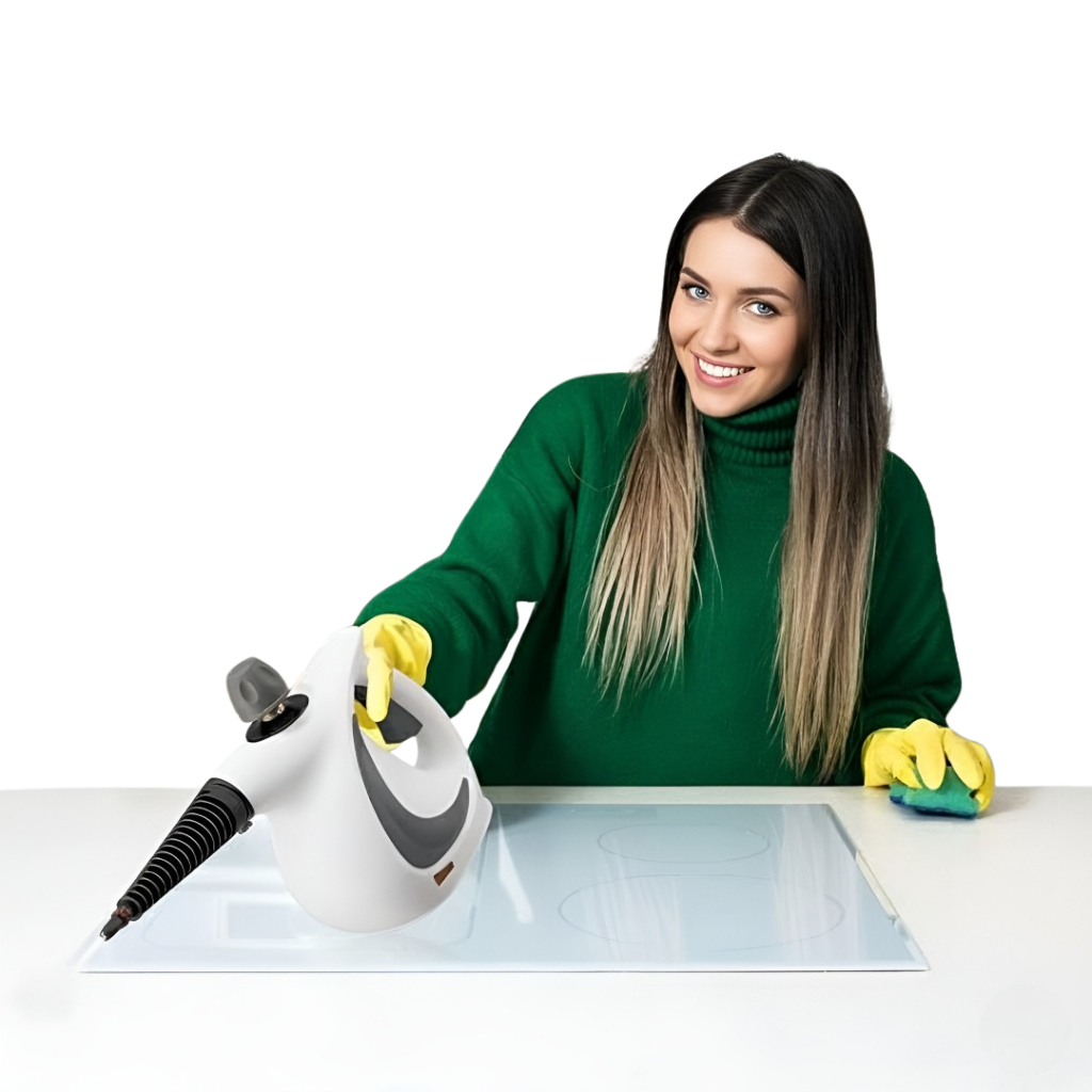 Portable Pressurized Steam Cleaner With 11 Piece Accessory Set