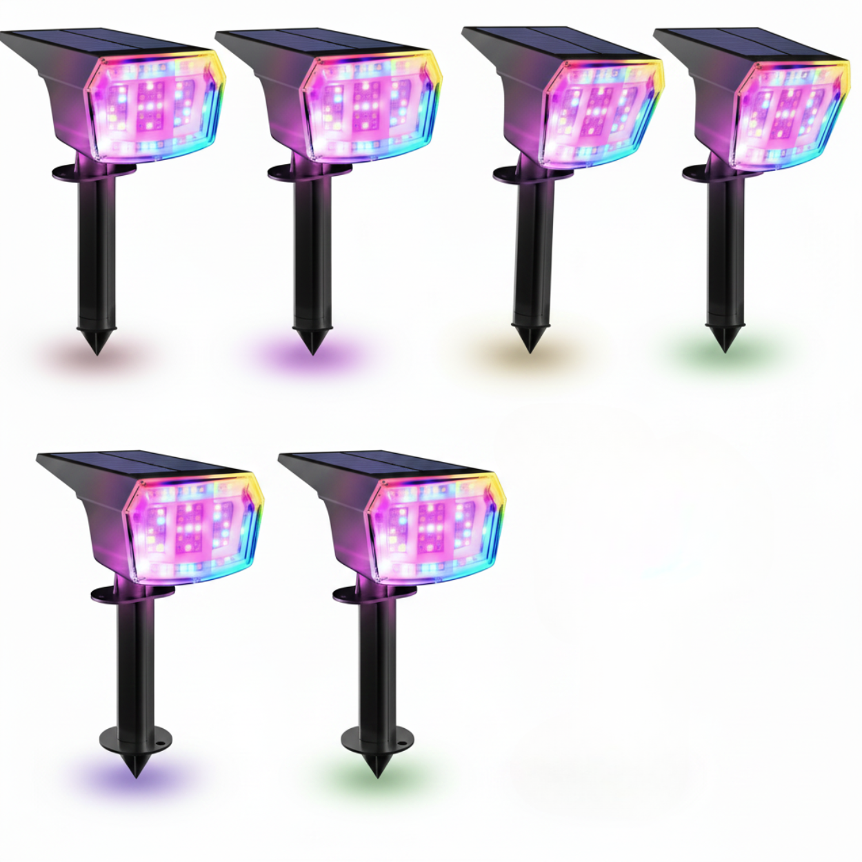 9 Lighting Solar LED Spot Lights For Outdoor 