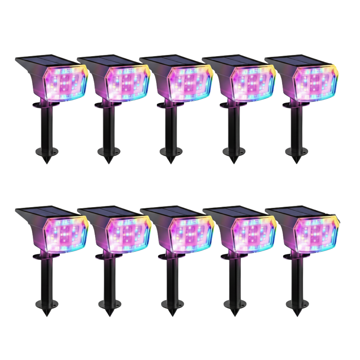 9 Lighting Solar LED Spot Lights For Outdoor 