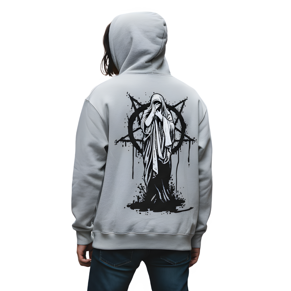 Casual Hoodie With Geometric Print