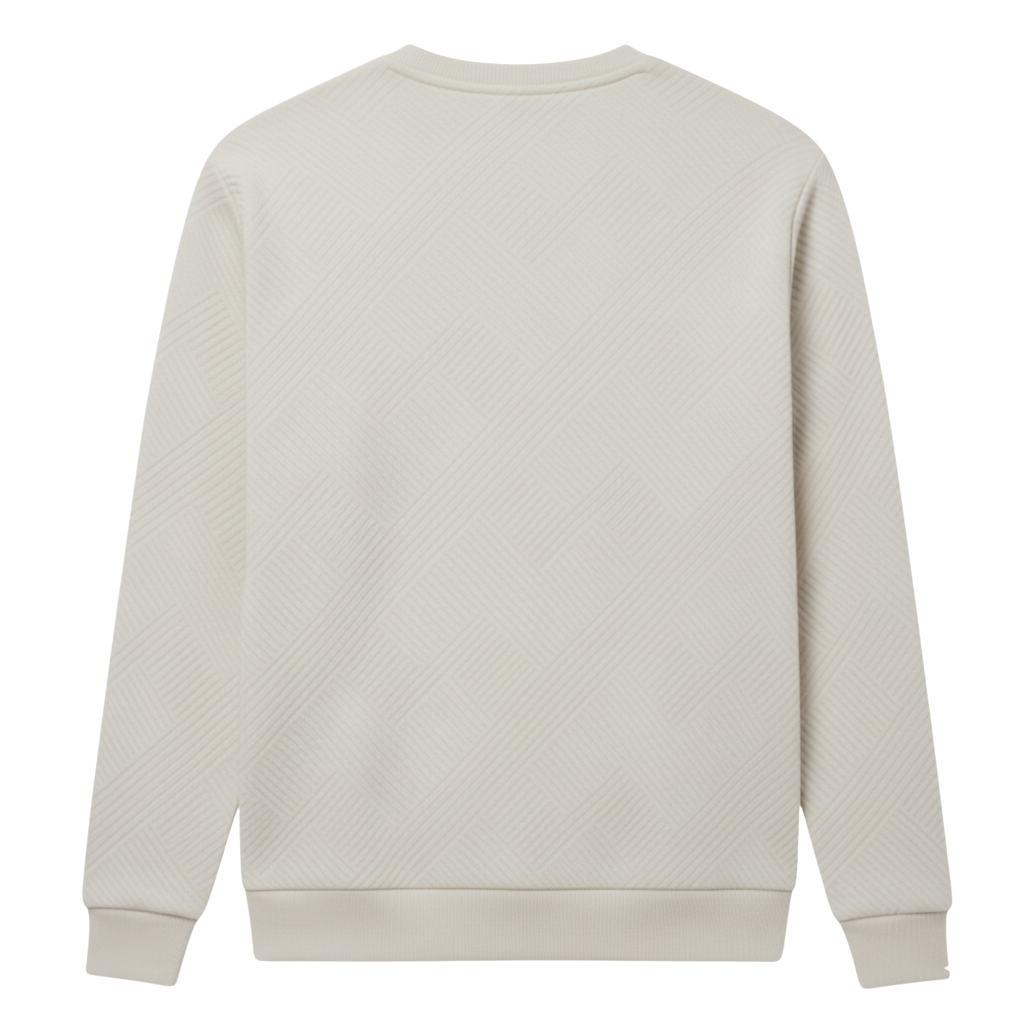 Men Heavyweight Geometric Pattern Sweatshirt