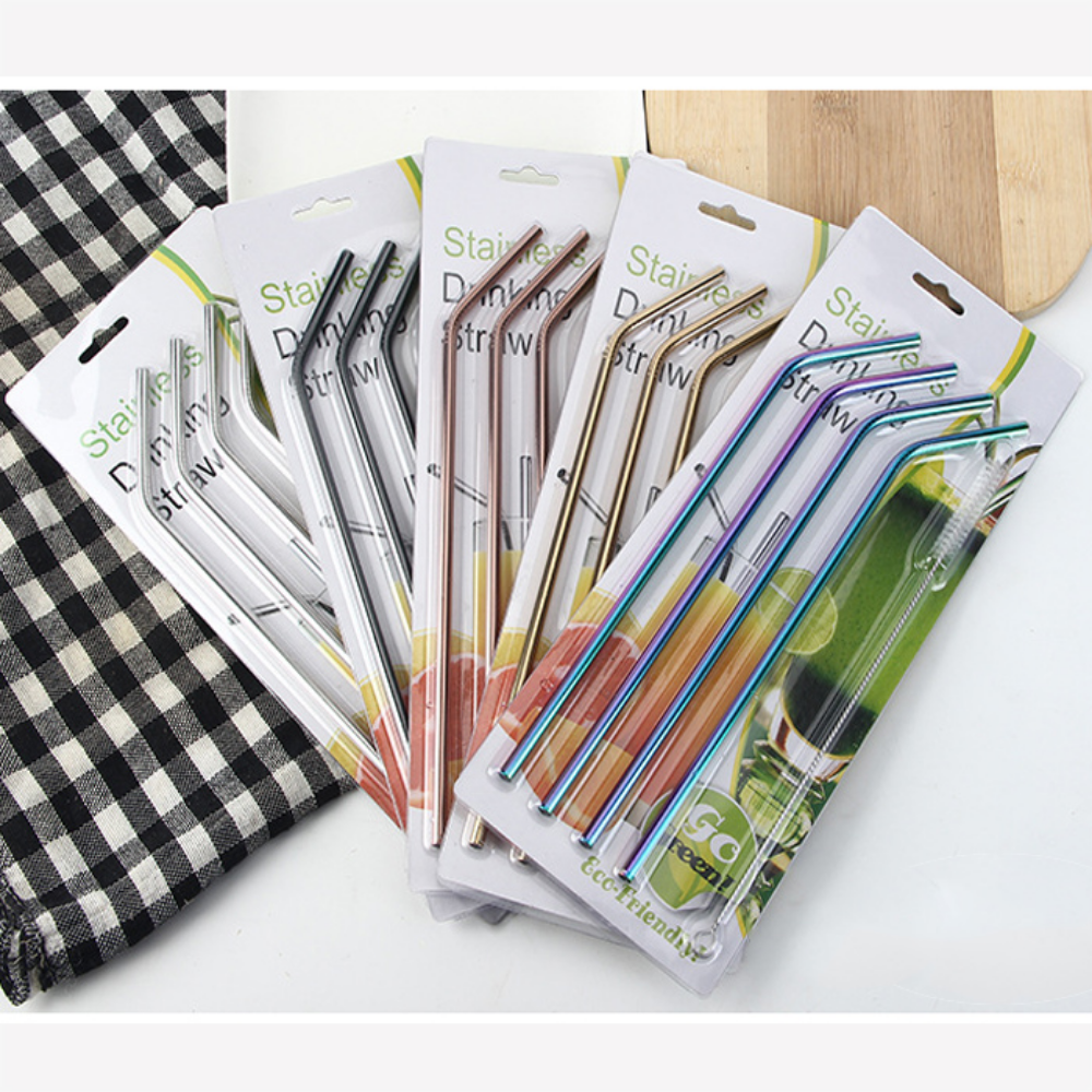 Copper Straw Set + Brush - Grafton Collection