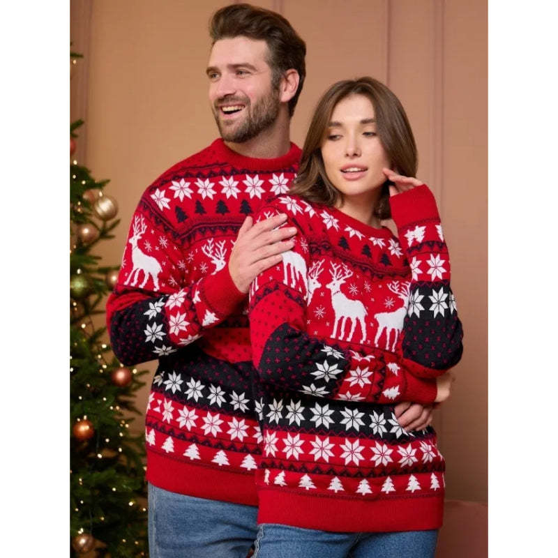 Warm Thick Couple Matching Knitted Sweaters - Grafton Collection