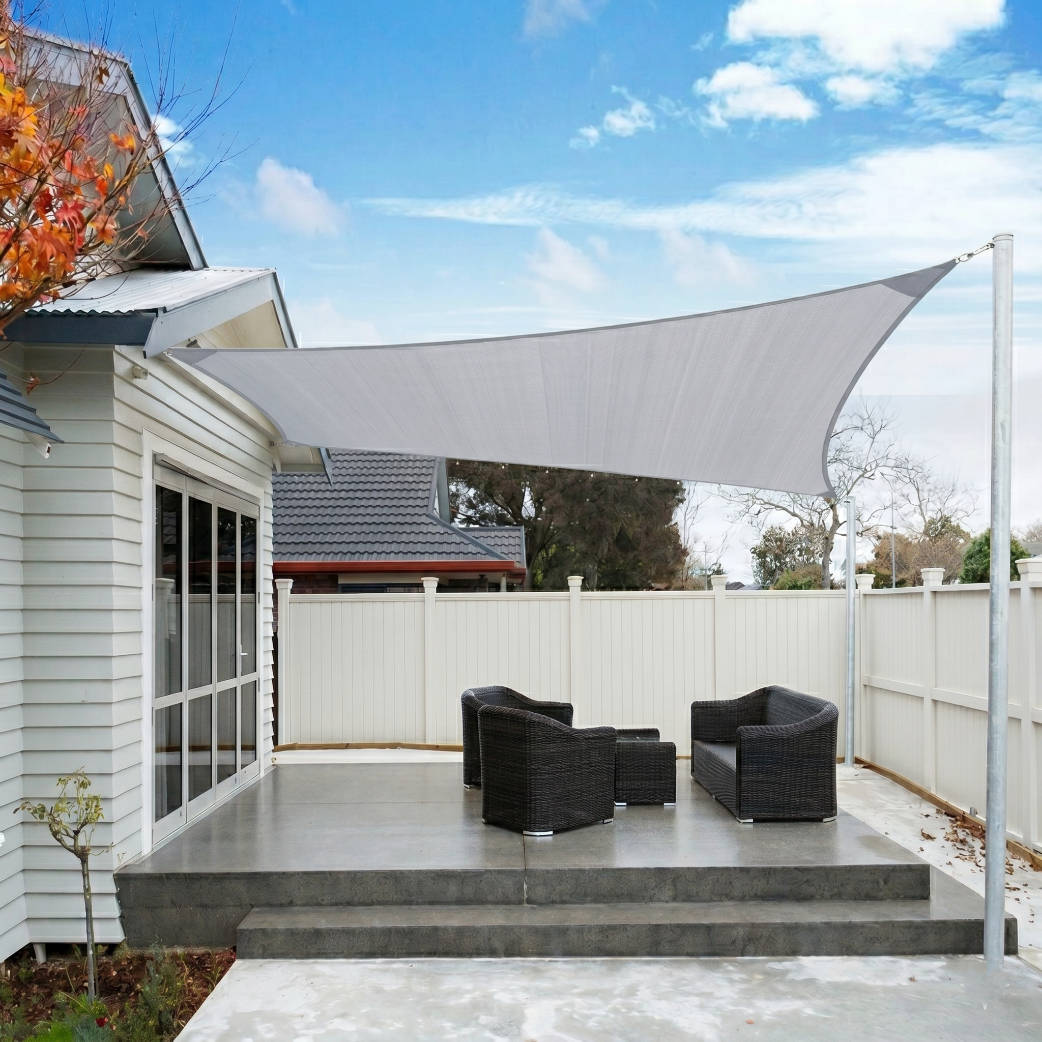 Waterproof Sun Shade Sail Canopy For Gardens And Outdoor Camping