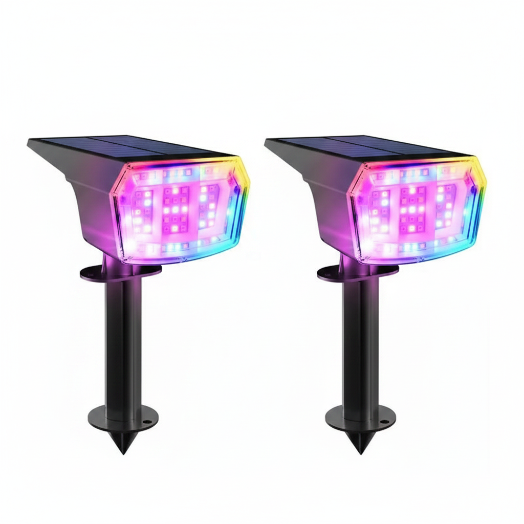 9 Lighting Solar LED Spot Lights For Outdoor 