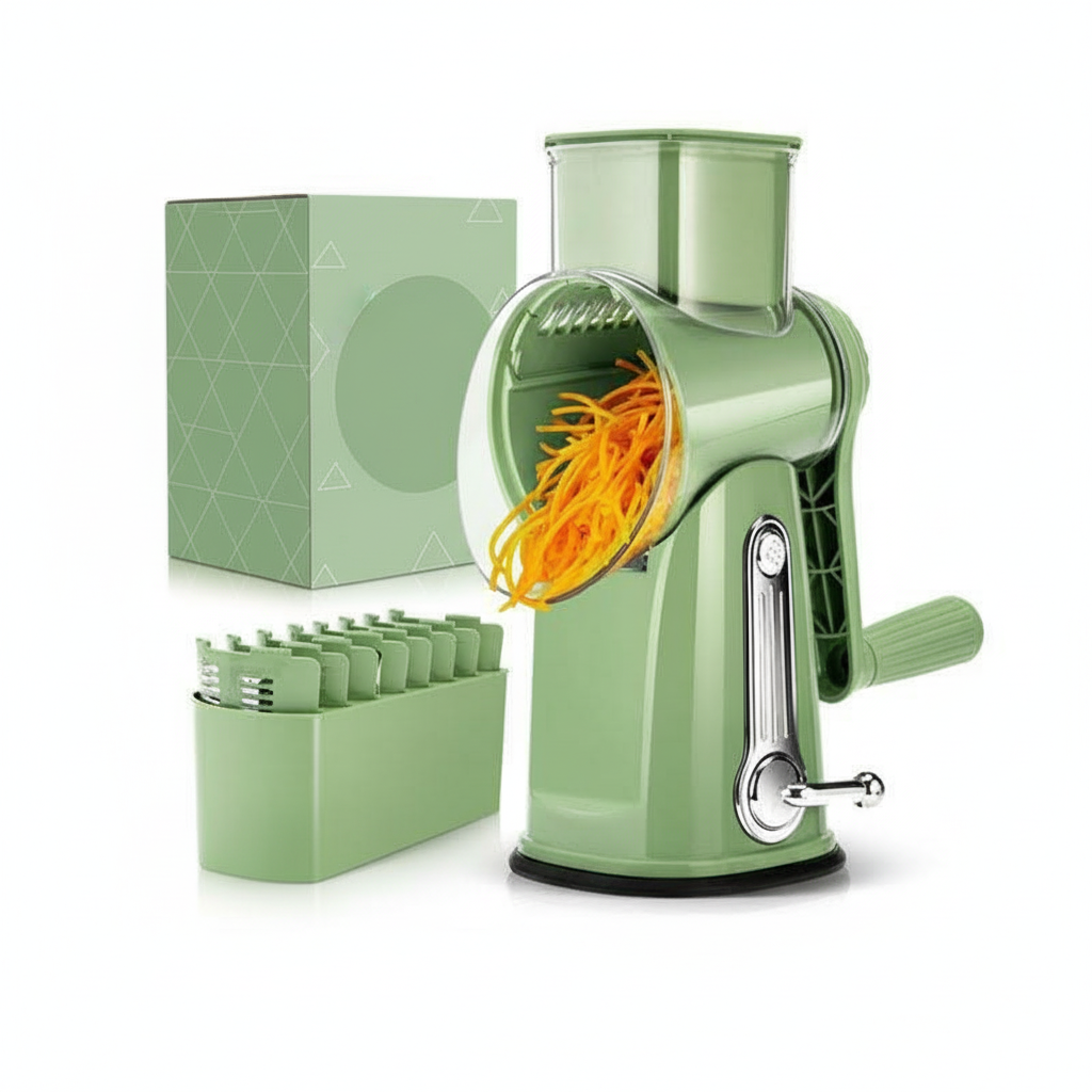 Cheese Grater With Handle And 5 Blades