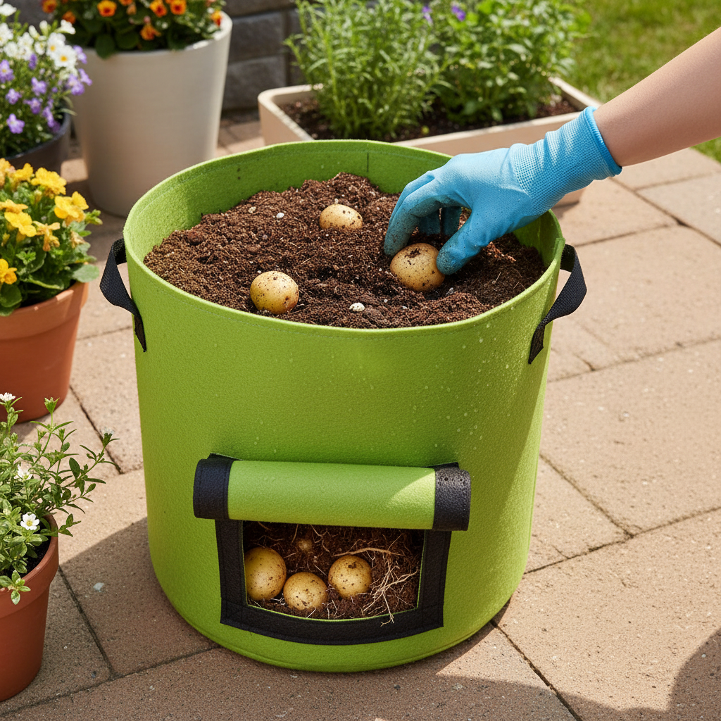 Potato Planting Bag Felt Nutrient Bucket For Vegetable Growth