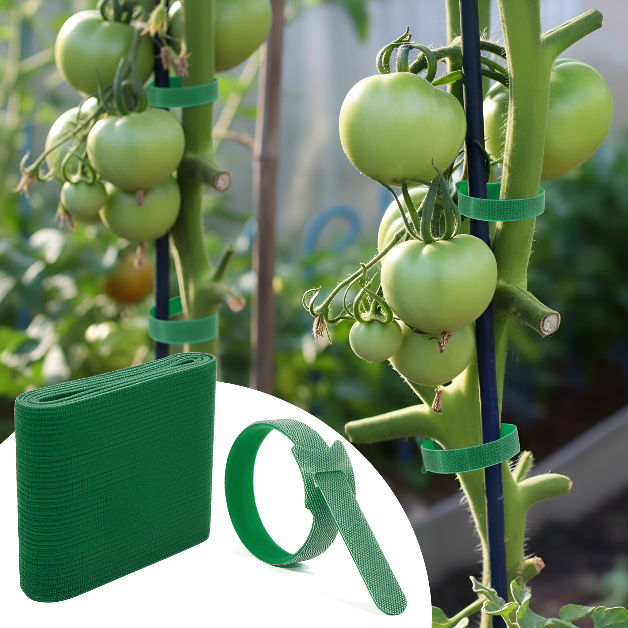 Adjustable Reusable Plant Support Ties For Climbing Plants And Gardening Applications