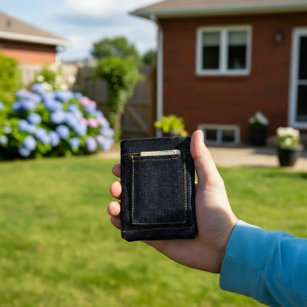 Denim Shorts Shaped Wallet For Everyday