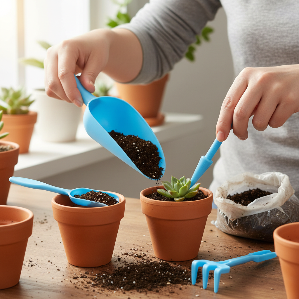 4 Pieces Mini Gardening Tool Set For Potted Plants