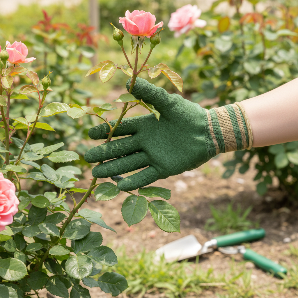 Anti Puncture Multi Purpose Nitrile Garden Work Gloves