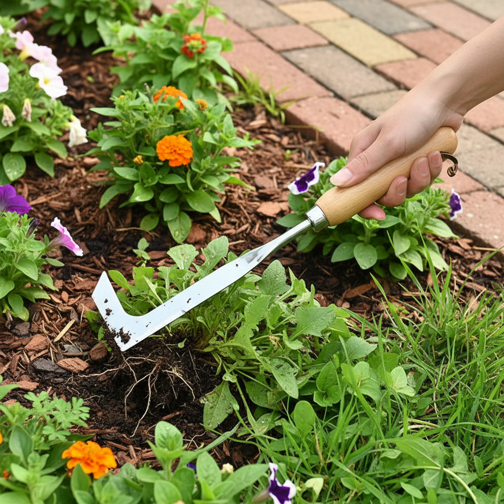 Forged Manganese Steel Long Handle Weeding Tool For Root Removal