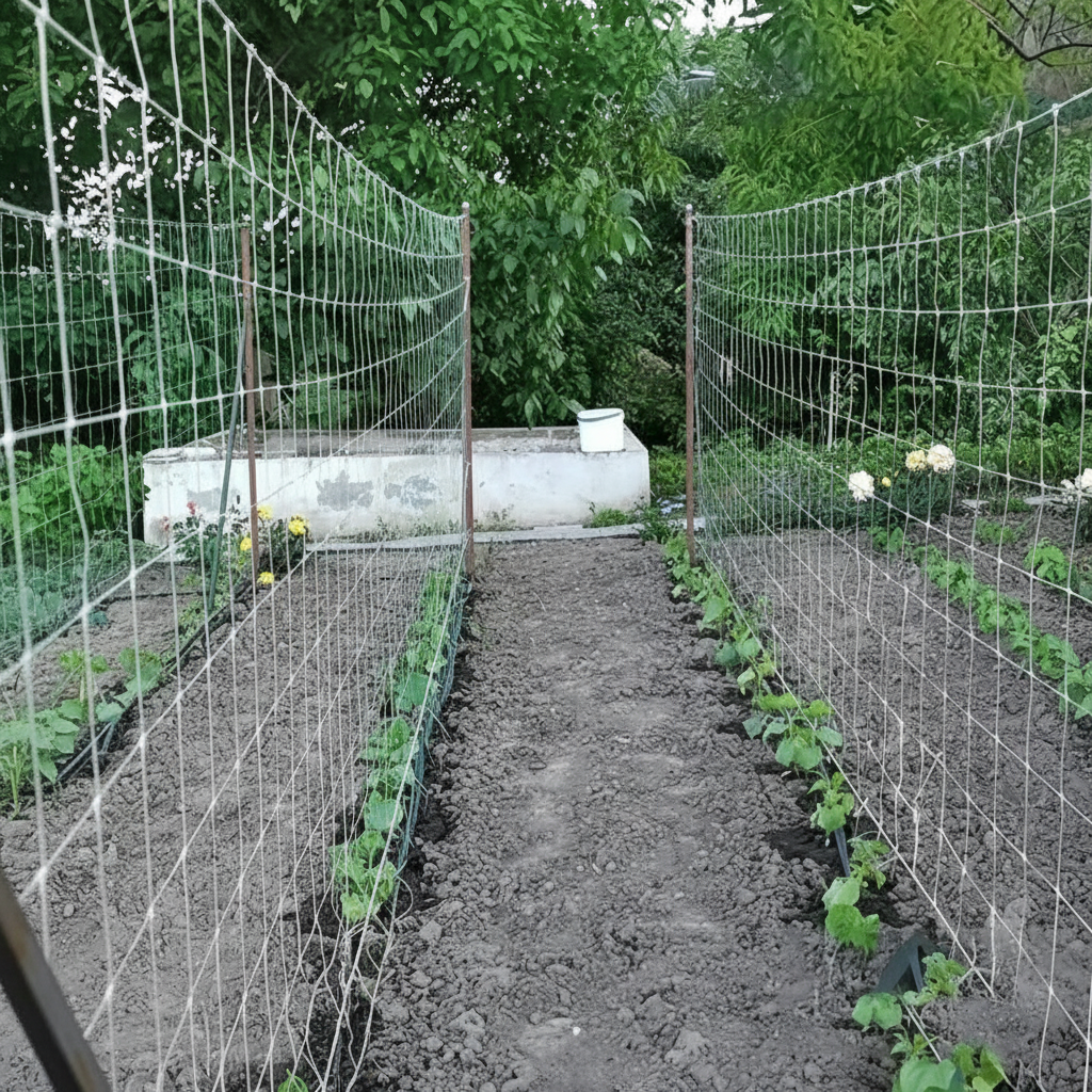 Net Climbing Plant Support In Garden Balcony Gardening