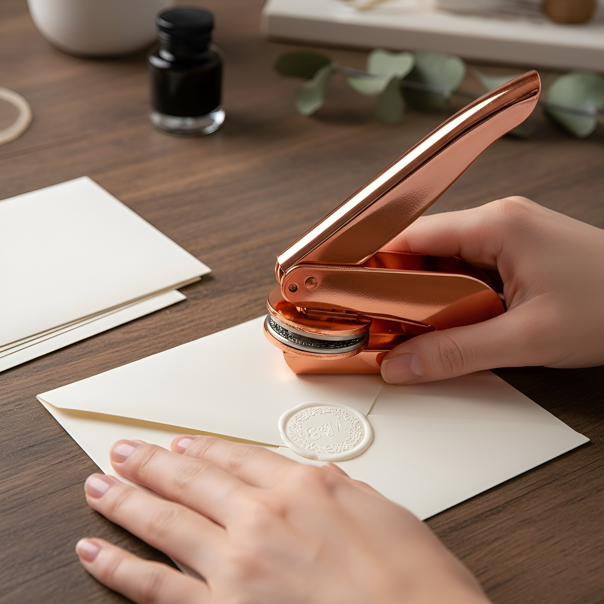 Portable Stainless Steel Embosser Stamp Press