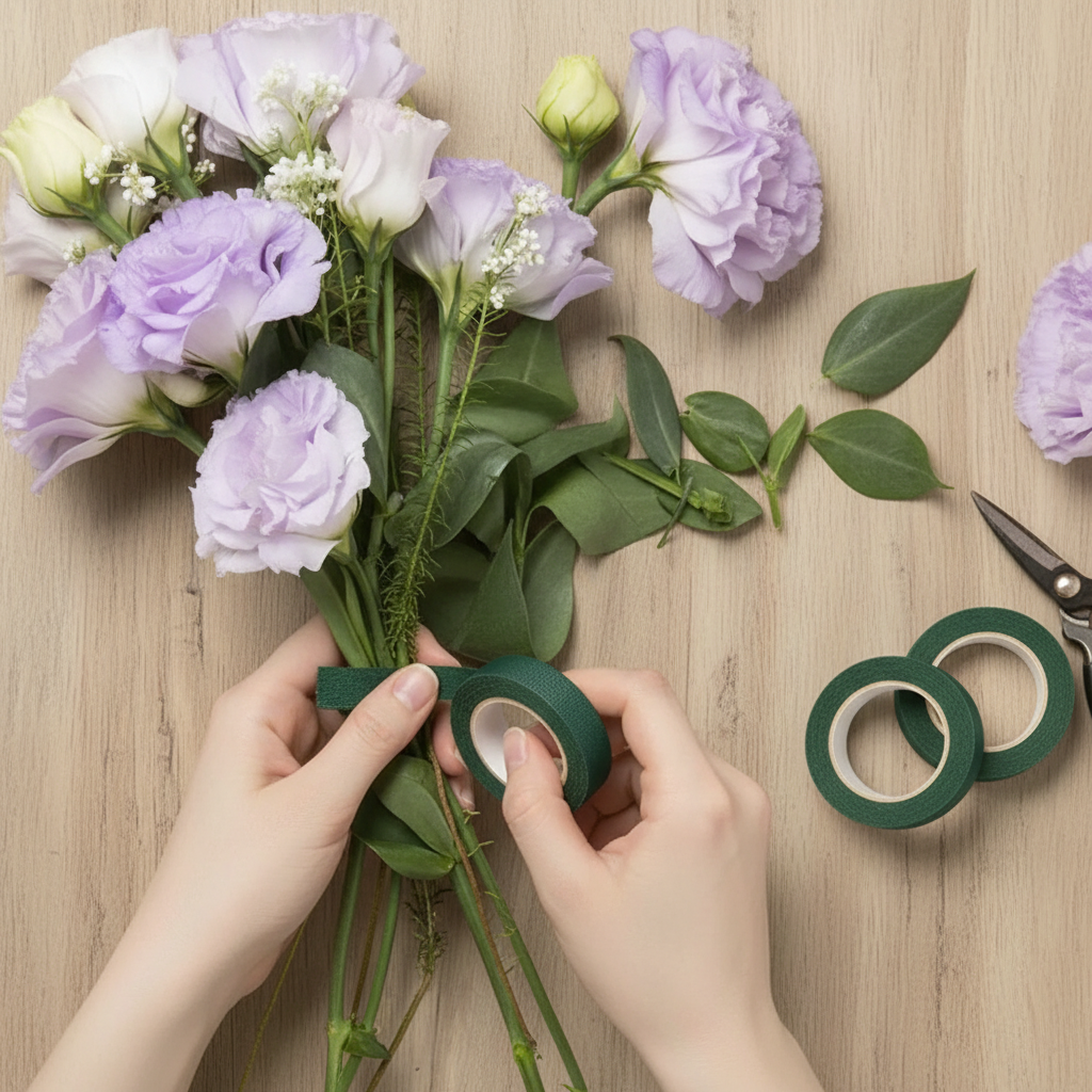 Self Adhesive Floral Tape For Artificial Flower Arrangements Crafting