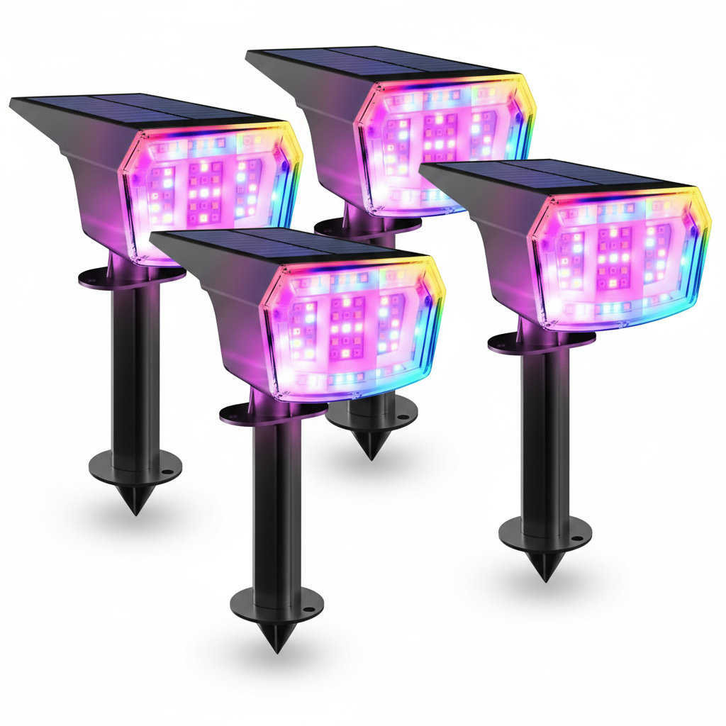 9 Lighting Solar LED Spot Lights For Outdoor 