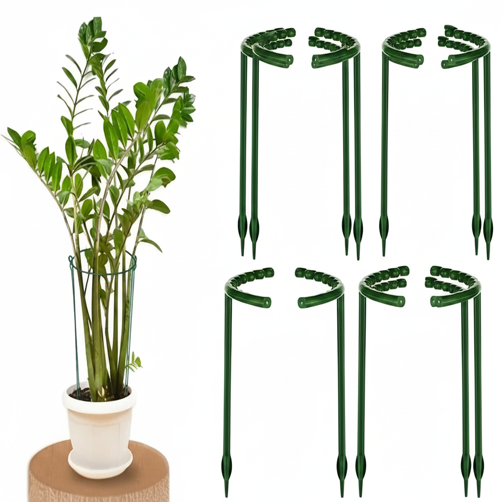 Plastic Half Circle Plant Trellis For Potted Plants And Climbing Vine