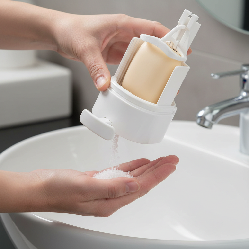 Adjustable Bar Soap Grinder Dispenser For Bathroom