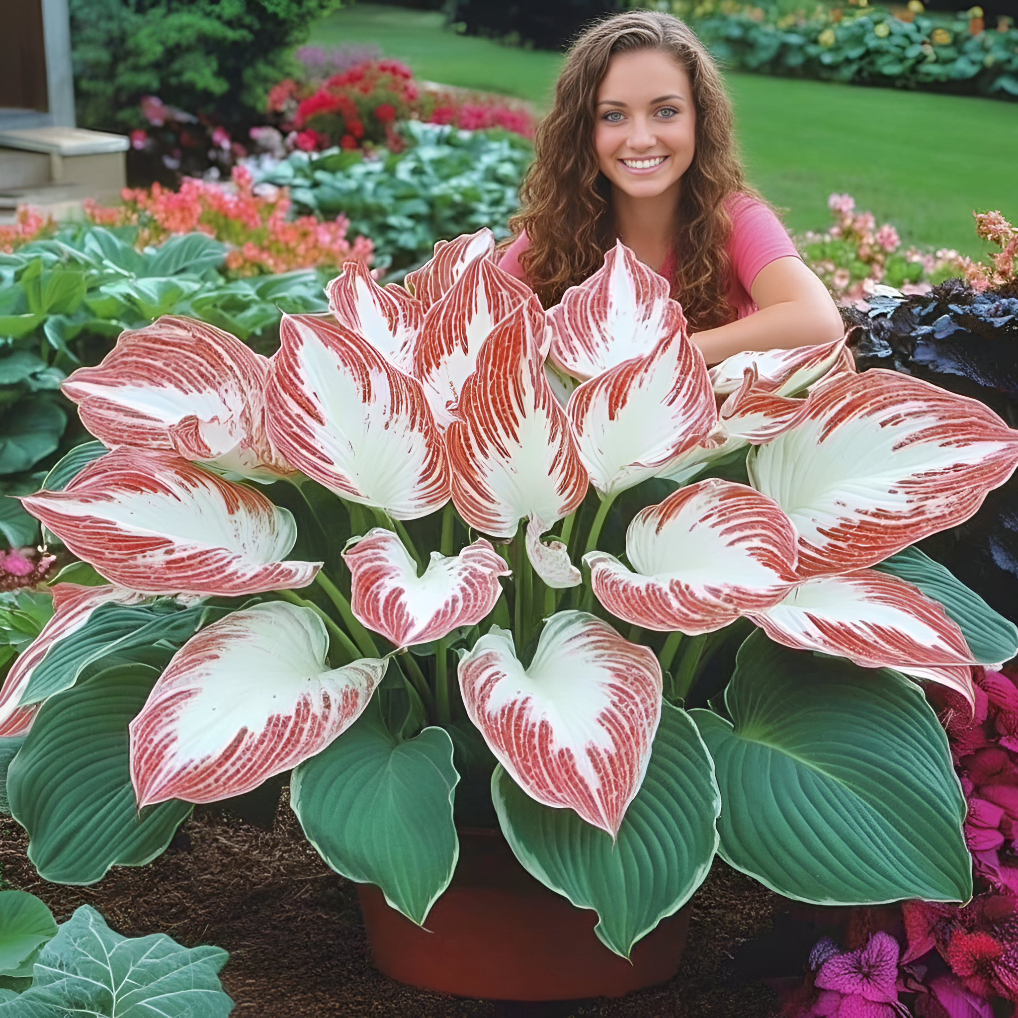 100 Piece Perennial Drought Tolerant Hosta Plants For Home Garden Flower Planting Seeds
