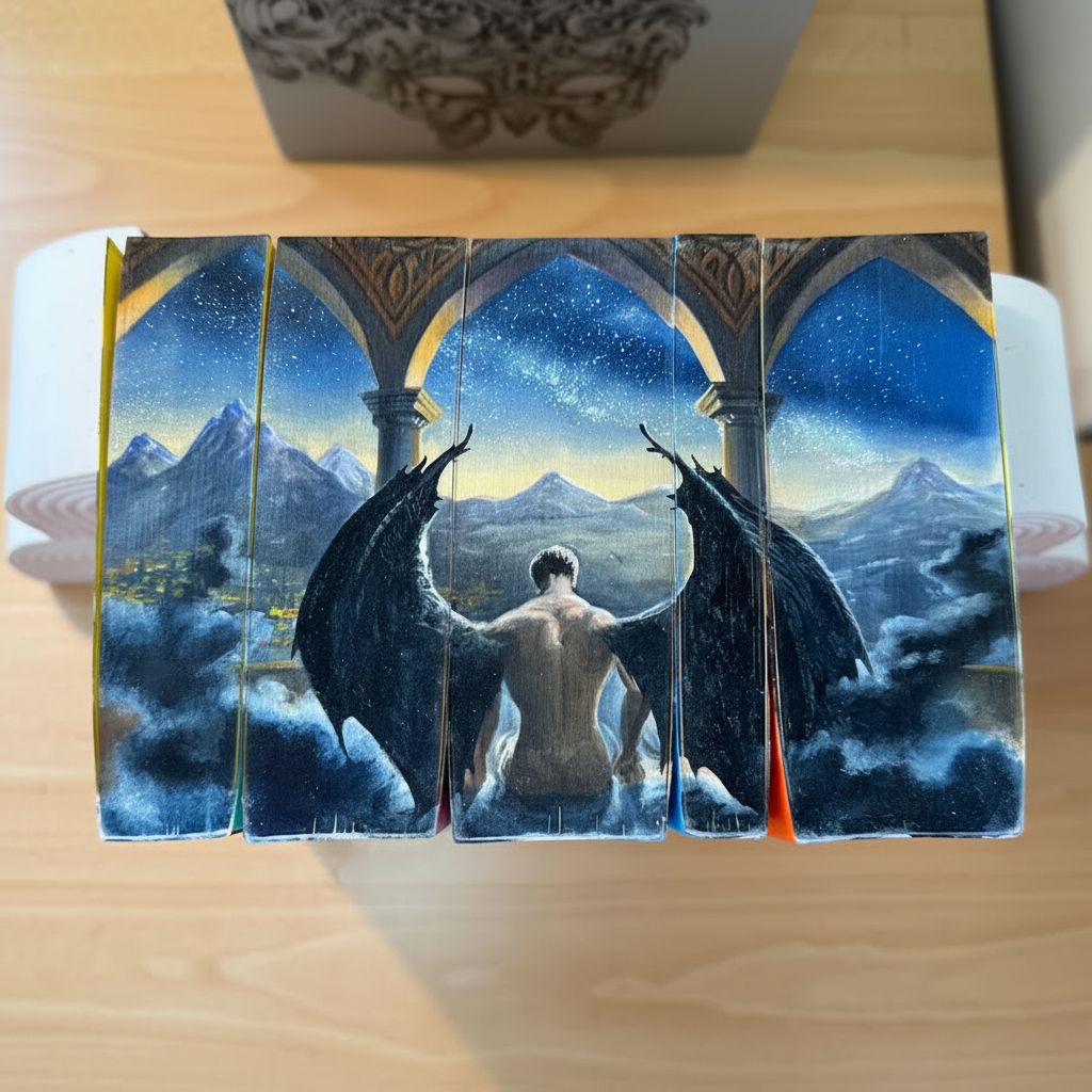 Paperback Book Set With Hand Painted Edges