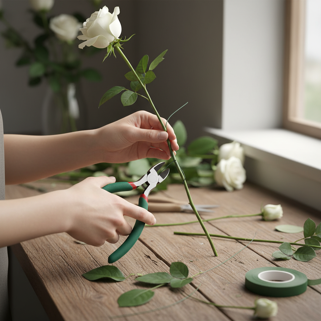 Self Adhesive Floral Tape For Artificial Flower Arrangements Crafting