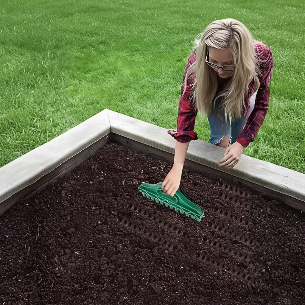 Seed Sowing Soil Drill Spacing Tool For Farmland Vegetable Planting