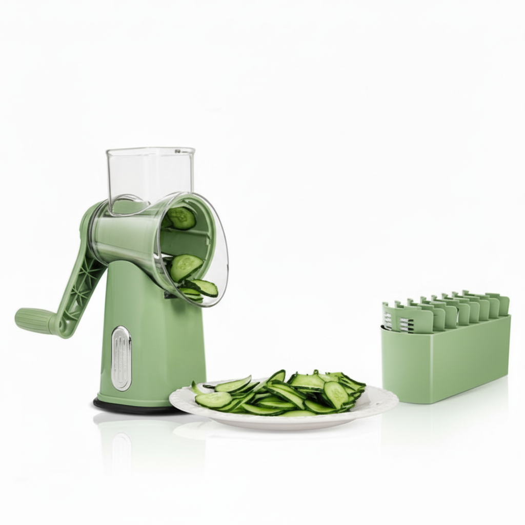 Cheese Grater With Handle And 5 Blades