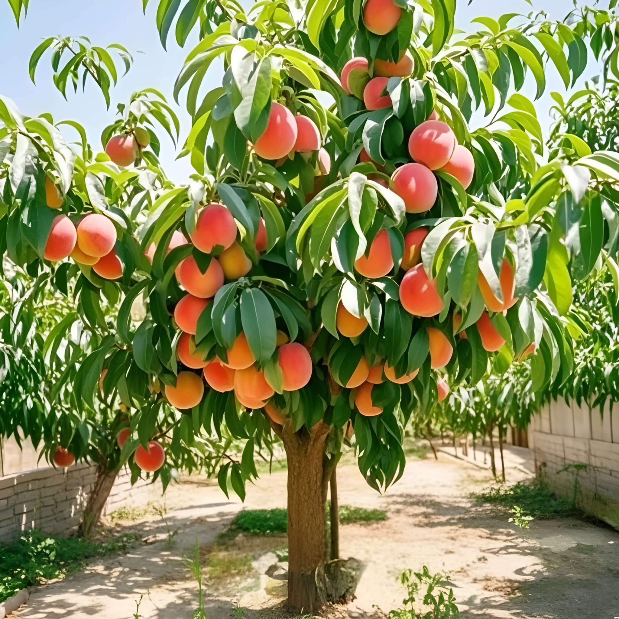 5 Dwarf Peach Fruit Tree Seeds For Indoor Outdoor Growing