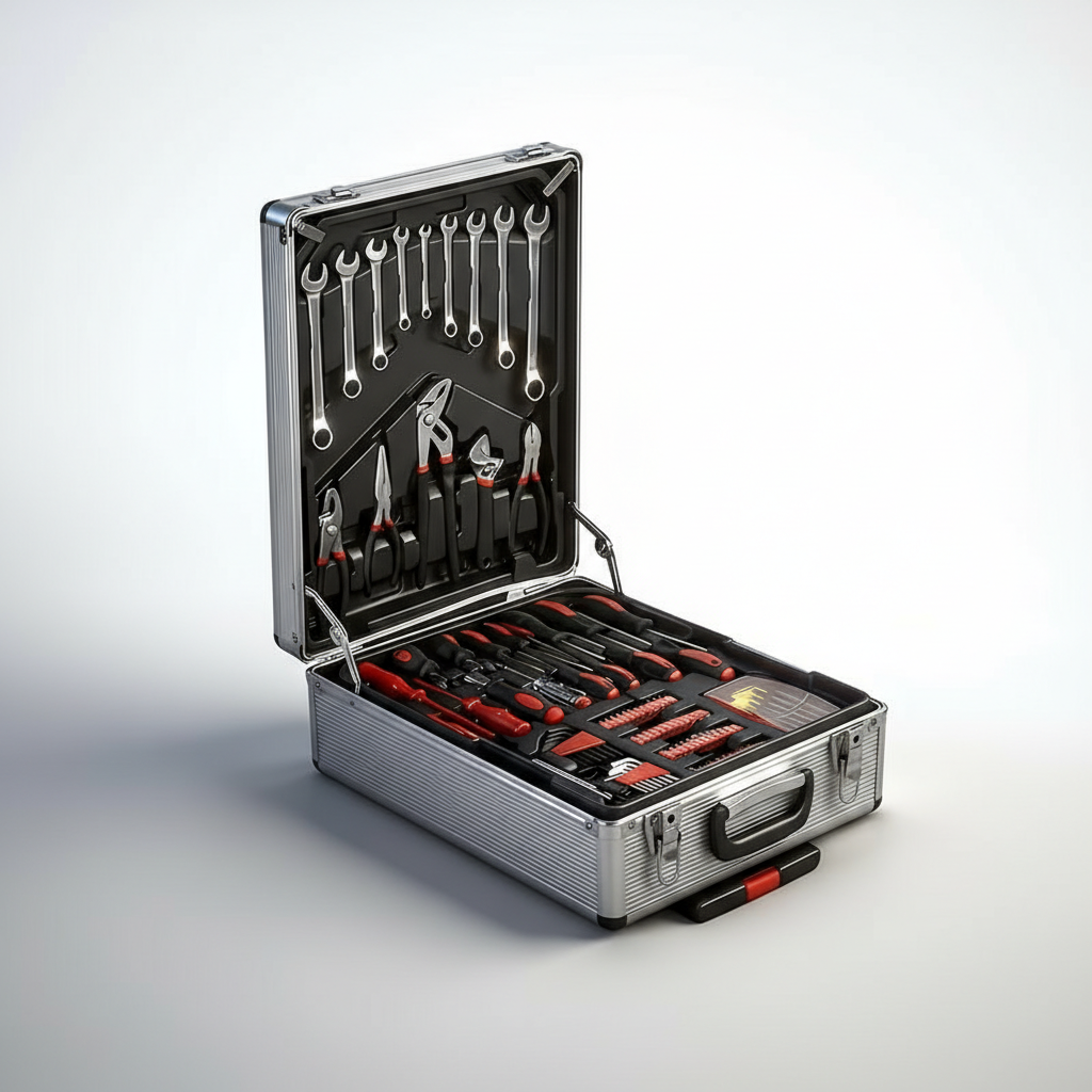 52 Piece Of Professional Tool Kit Set With Portable Storage Case