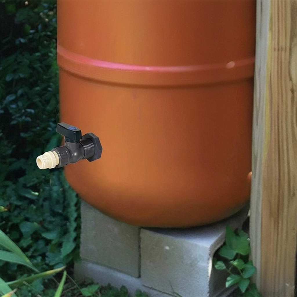 2 Pieces Pvc Barrel Connector Kit With Internal Garden Hose Adapter For Rain Barrels