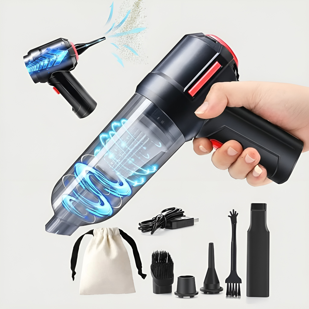 3 In 1 Portable Mini Vacuum Cleaner With LED Light