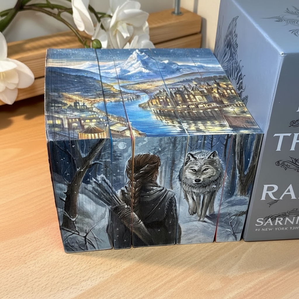 Paperback Book Set With Hand Painted Edges