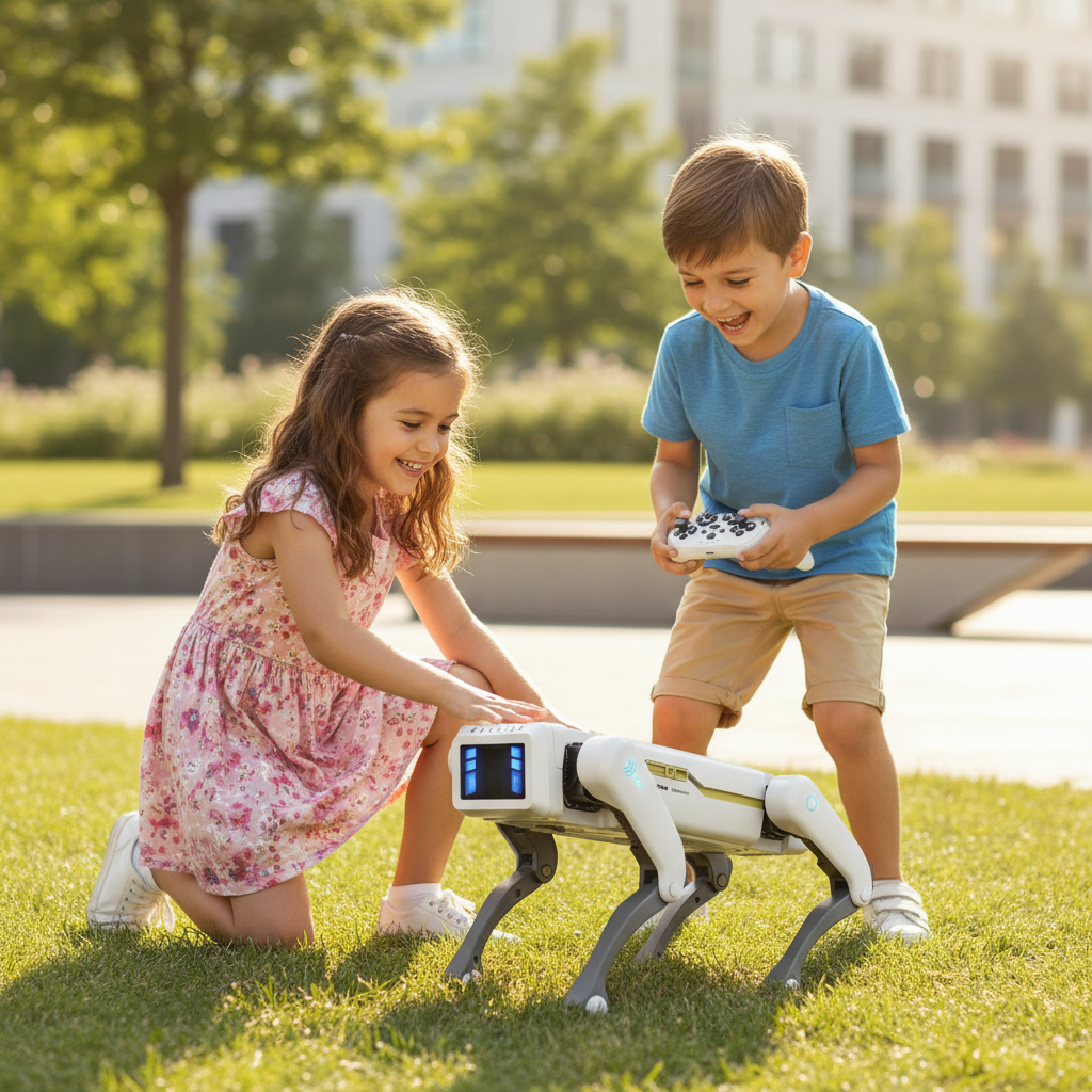 AI Smart Robot Dog Toy With App Control And Remote Programming Functions