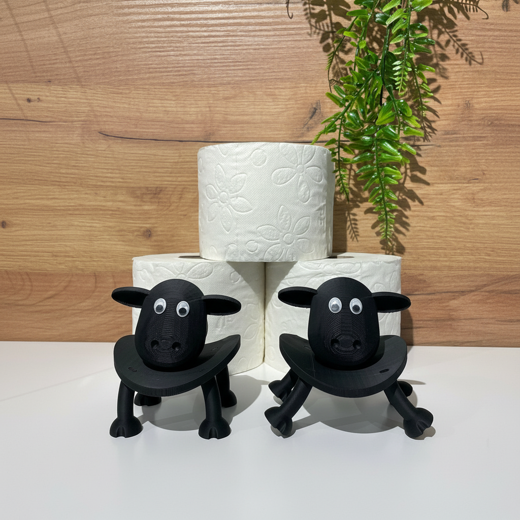 Sheep Toilet Paper Roll Holder For Funny Bathroom Decor Stand