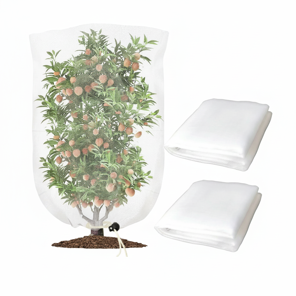 Large Fruit Tree Netting Cover With Drawstring For Garden Plant