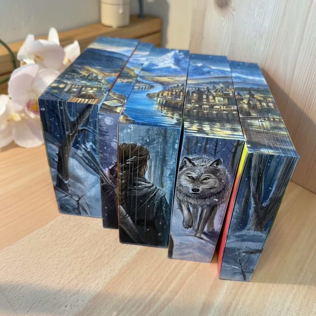 Paperback Book Set With Hand Painted Edges